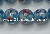 CLG752 15.5 inches 10mm round lampwork glass beads wholesale