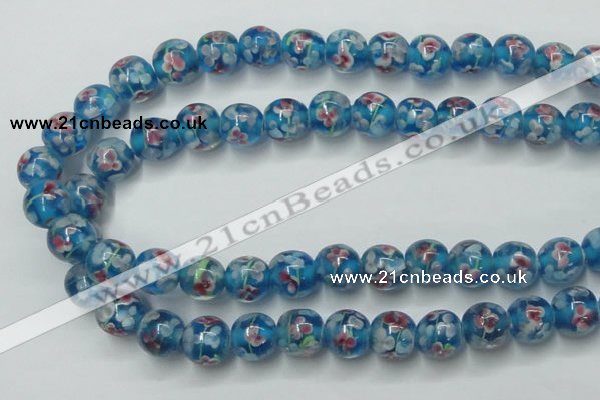 CLG752 15.5 inches 10mm round lampwork glass beads wholesale