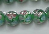 CLG753 15.5 inches 10mm round lampwork glass beads wholesale