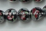 CLG754 15.5 inches 10mm round lampwork glass beads wholesale