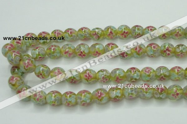 CLG756 15.5 inches 10mm round lampwork glass beads wholesale