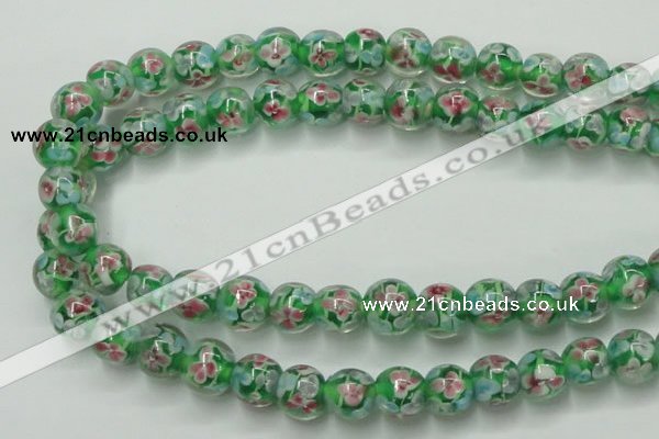 CLG757 15.5 inches 10mm round lampwork glass beads wholesale