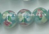 CLG758 15 inches 12mm round lampwork glass beads wholesale