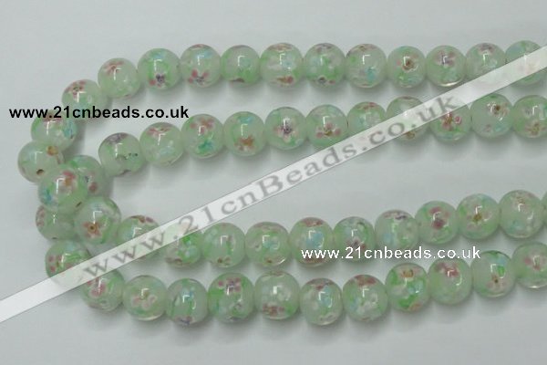 CLG760 15 inches 12mm round lampwork glass beads wholesale