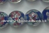 CLG762 15 inches 12mm round lampwork glass beads wholesale