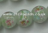 CLG764 15 inches 12mm round lampwork glass beads wholesale