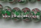 CLG769 14.5 inches 8*12mm rondelle lampwork glass beads wholesale