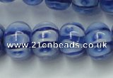 CLG775 14 inches 8*12mm rondelle lampwork glass beads wholesale