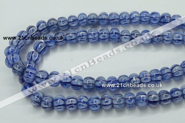 CLG775 14 inches 8*12mm rondelle lampwork glass beads wholesale