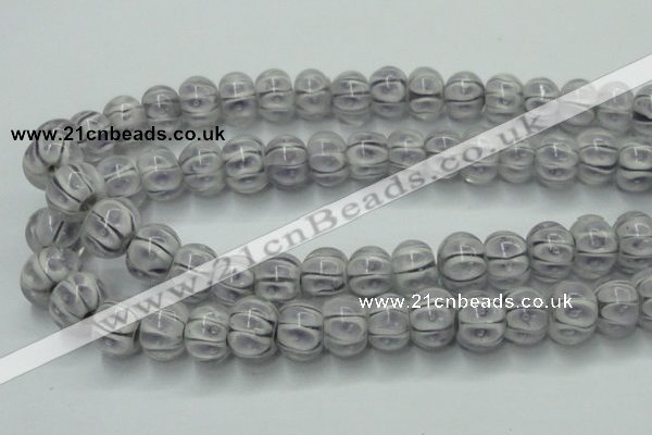 CLG776 14 inches 8*12mm rondelle lampwork glass beads wholesale