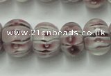 CLG777 14 inches 8*12mm rondelle lampwork glass beads wholesale