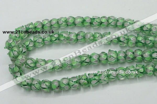 CLG778 14 inches 7*10mm rondelle lampwork glass beads wholesale