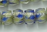 CLG782 14 inches 8*12mm rondelle lampwork glass beads wholesale