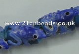 CLG797 15.5 inches 12*18mm cylinder lampwork glass beads wholesale