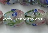 CLG827 15.5 inches 14*18mm pear lampwork glass beads wholesale