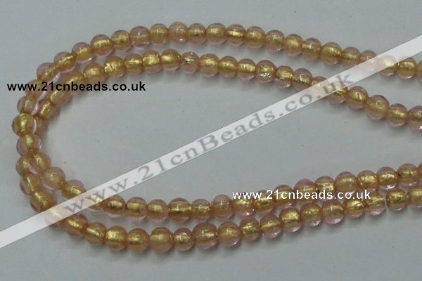 CLG830 12 inches 6mm round lampwork glass beads wholesale