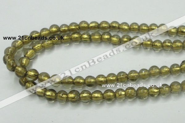 CLG833 15.5 inches 8mm round lampwork glass beads wholesale