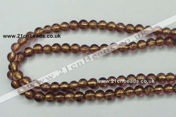 CLG835 15.5 inches 8mm round lampwork glass beads wholesale