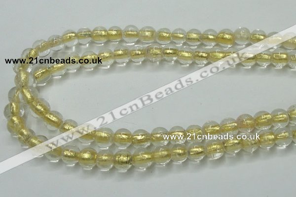 CLG836 15.5 inches 8mm round lampwork glass beads wholesale