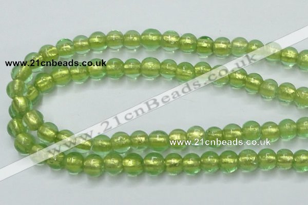 CLG837 15.5 inches 8mm round lampwork glass beads wholesale