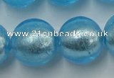 CLG847 15.5 inches 18mm round lampwork glass beads wholesale