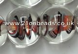 CLG853 15.5 inches 18mm round lampwork glass beads wholesale