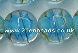 CLG854 15.5 inches 18mm round lampwork glass beads wholesale