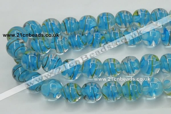 CLG854 15.5 inches 18mm round lampwork glass beads wholesale