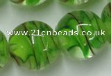 CLG855 15.5 inches 18mm round lampwork glass beads wholesale