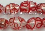 CLG880 2PCS 16 inches 12*18mm oval lampwork glass beads wholesale