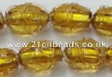 CLG882 2PCS 16 inches 12*18mm oval lampwork glass beads wholesale