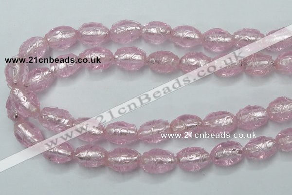 CLG884 2PCS 16 inches 12*18mm oval lampwork glass beads wholesale