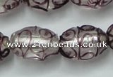 CLG885 2PCS 16 inches 12*18mm oval lampwork glass beads wholesale