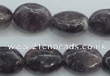 CLI05 15.5 inches 13*18mm oval natural lilac jasper beads wholesale