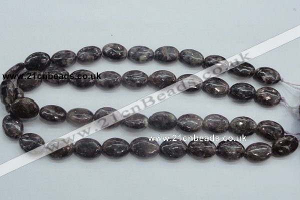 CLI05 15.5 inches 13*18mm oval natural lilac jasper beads wholesale