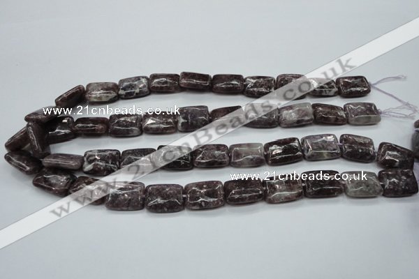 CLI14 15.5 inches 13*18mm rectangle lilac jasper beads wholesale