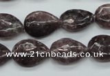 CLI20 15.5 inches 13*18mm flat teardrop lilac jasper beads wholesale