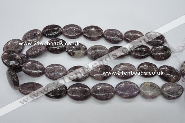 CLI30 15.5 inches 18*25mm oval lilac jasper beads wholesale