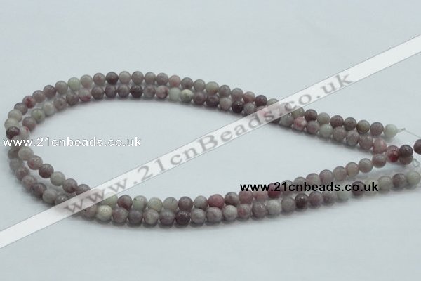 CLI51 15.5 inches 6mm round natural lilac jasper beads wholesale