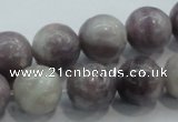 CLI55 15.5 inches 14mm round natural lilac jasper beads wholesale