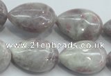 CLI60 15.5 inches 18*25mm teardrop natural lilac jasper beads wholesale