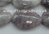 CLI61 15.5 inches 22*30mm teardrop natural lilac jasper beads wholesale