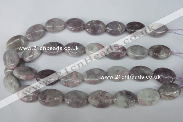 CLI70 15.5 inches 18*25mm oval lilac jasper beads wholesale