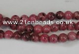 CLJ212 15.5 inches 6mm round dyed sesame jasper beads wholesale