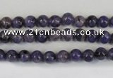 CLJ213 15.5 inches 6mm round dyed sesame jasper beads wholesale