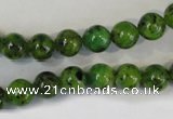 CLJ220 15.5 inches 8mm round dyed sesame jasper beads wholesale
