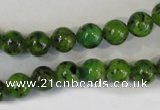 CLJ220 15.5 inches 8mm round dyed sesame jasper beads wholesale