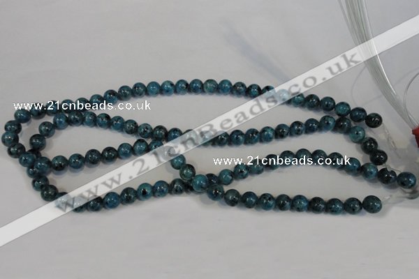 CLJ223 15.5 inches 8mm round dyed sesame jasper beads wholesale