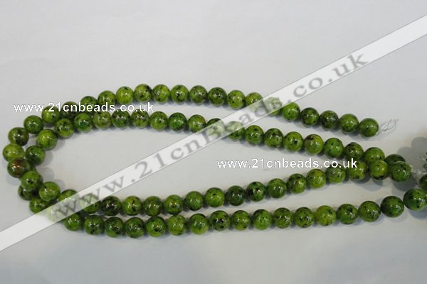 CLJ230 15.5 inches 10mm round dyed sesame jasper beads wholesale