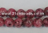 CLJ232 15.5 inches 10mm round dyed sesame jasper beads wholesale